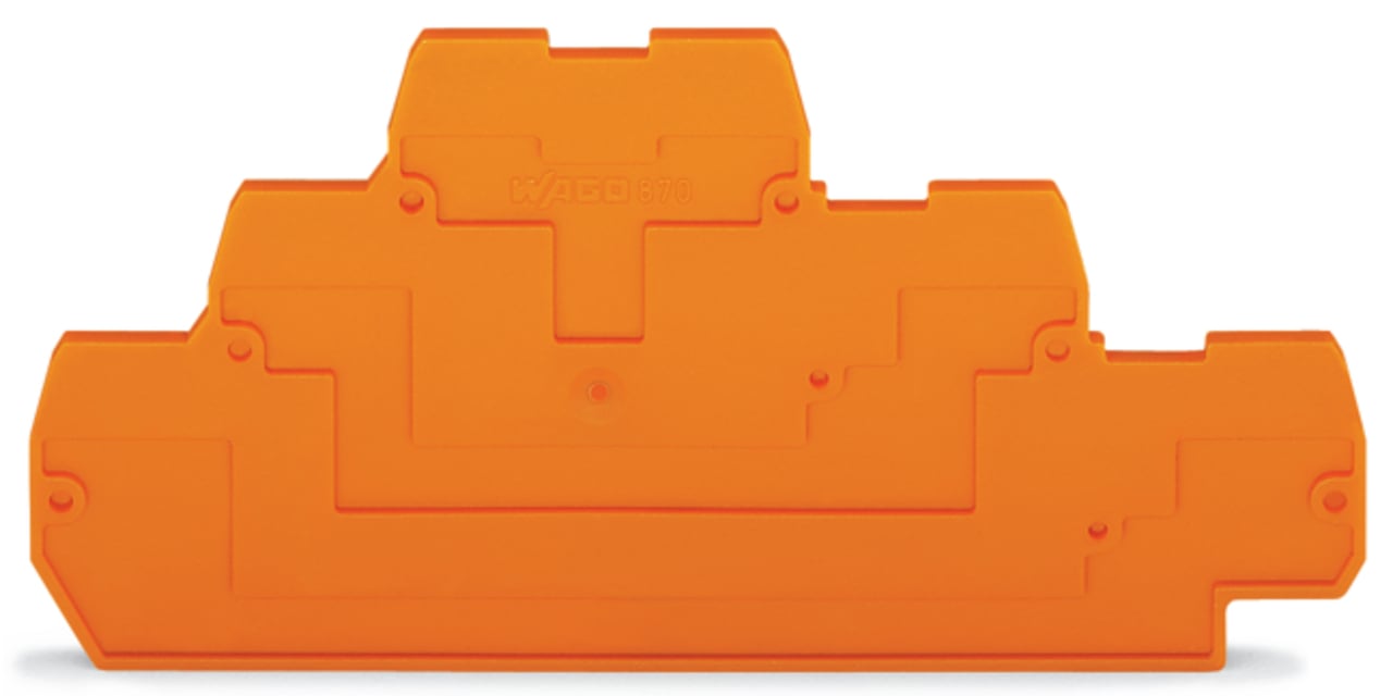 WAGO 870 Series End And Intermediate Plate for Use with Rail Mount Terminal Blocks