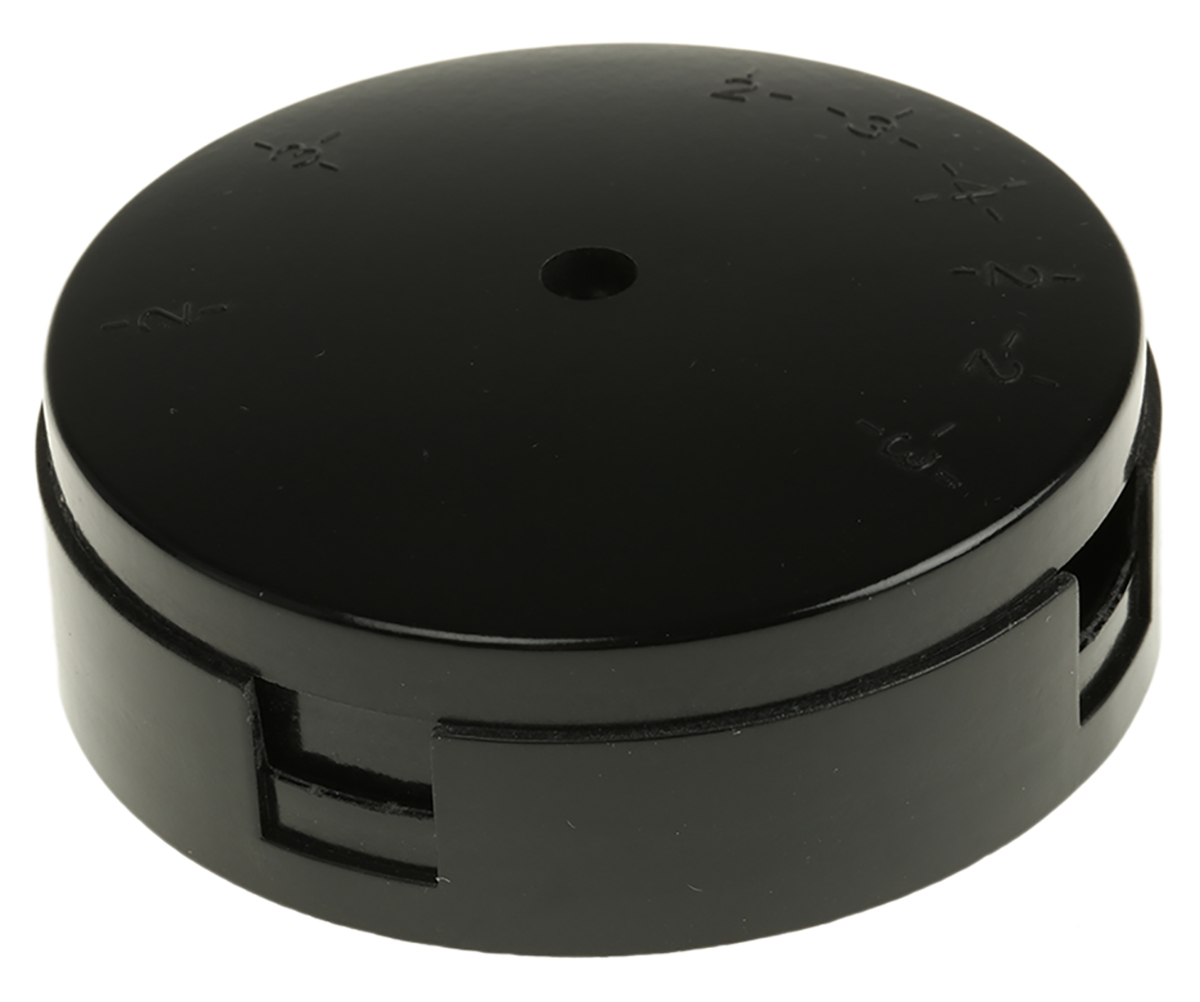 RS PRO Black Junction Box, 6 Terminals