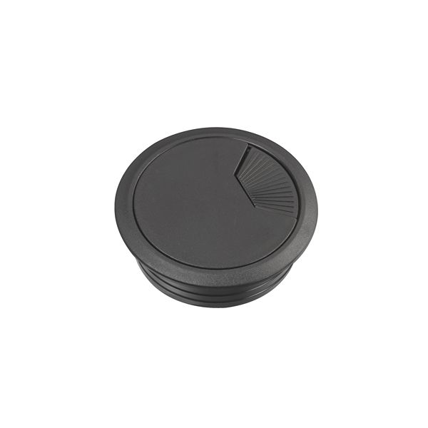 Schneider Electric Unica system+ Black Plastic 60mm Cable Grommet INS61215