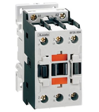Lovato Contactor, 400 V Coil, 3-Pole, 26 A, 18.5 kW 400 V, 3 NO