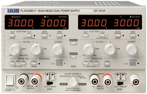 Aim-TTi PL-P Series Digital Bench Power Supply, 0 → 30V, 0 → 3A, 2-Output, 180W - UKAS Calibrated