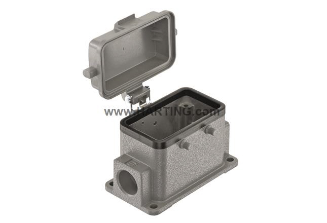 HARTING Han B Heavy Duty Power Connector Housing, M20 Thread, Side Entry