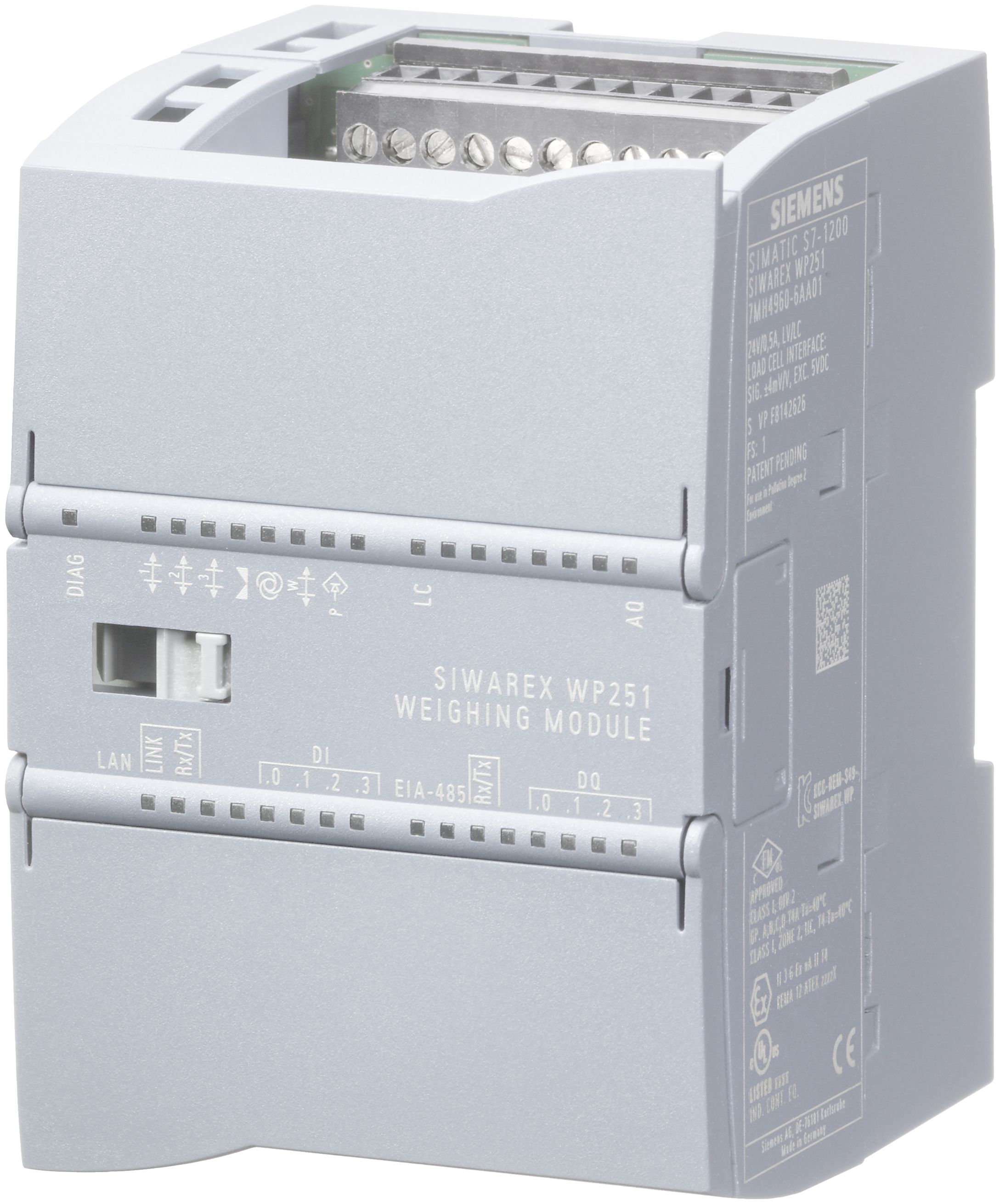 Siemens SIWAREX WP251 Series Analogue Module for Use with SIMATIC S7-1200