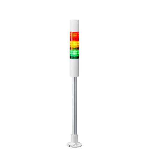 Patlite LR4 Series Coloured Buzzer Signal Tower, 3 Lights, 24 V dc, Pole Mount