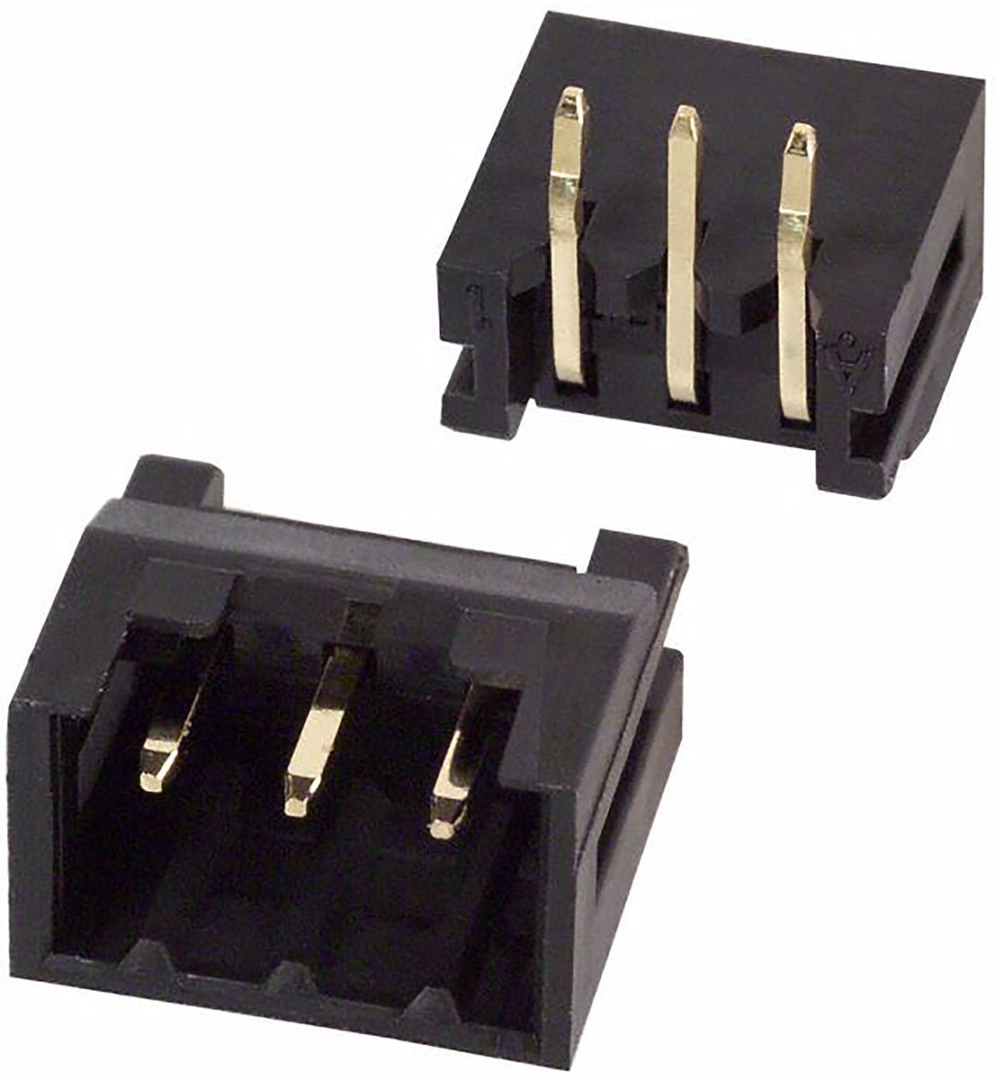 Hirose DF3 Series Right Angle Through Hole PCB Header, 3 Contact(s), 2 mm Pitch, 1 Row, Shrouded