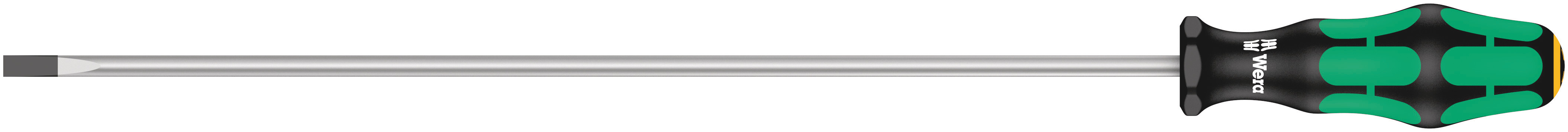 Wera Slotted  Screwdriver, 5.5 mm Tip, 300 mm Blade, 398 mm Overall