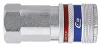 CEJN Brass, Steel Female Pneumatic Quick Connect Coupling, G 1/4 Female Threaded