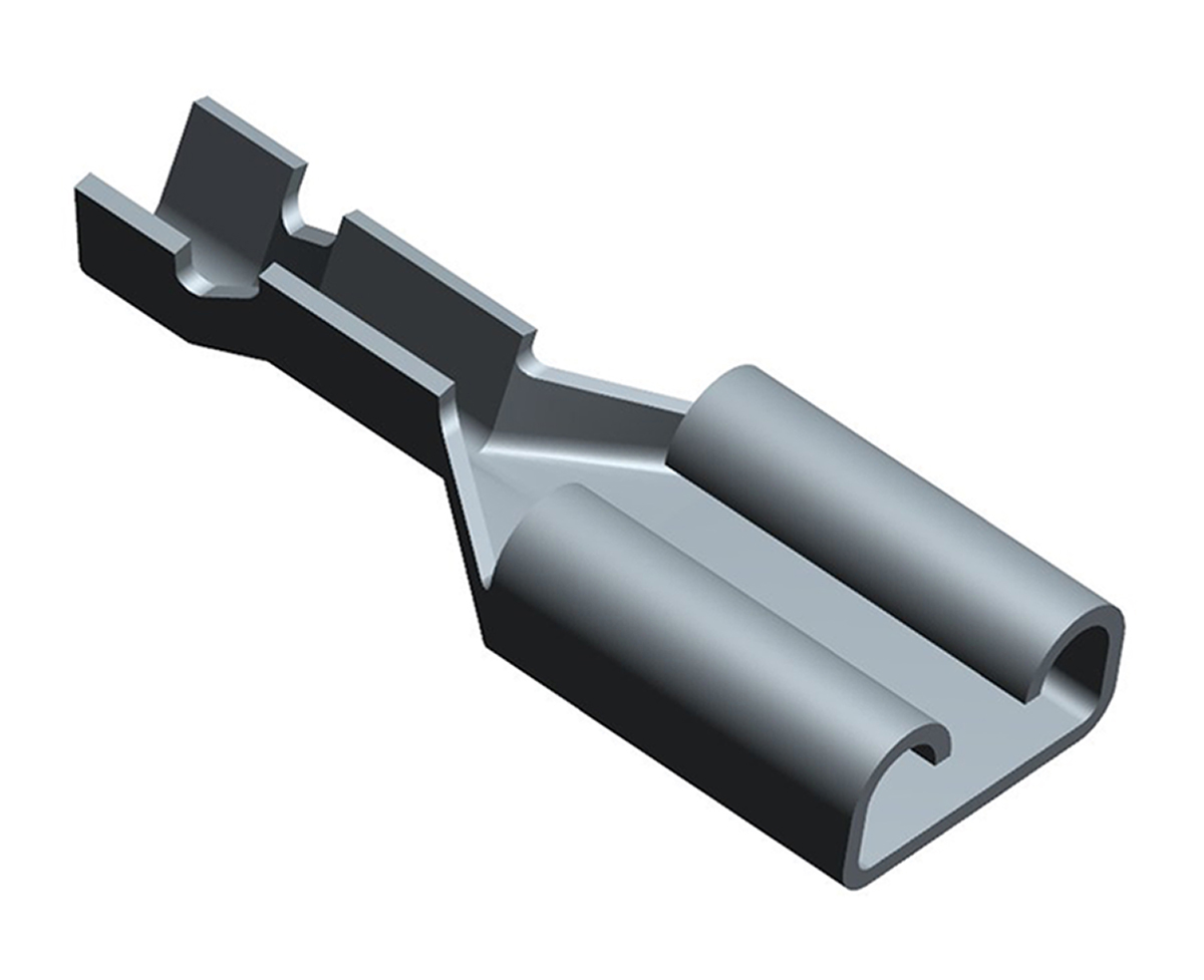 TE Connectivity FASTON .187 Uninsulated Female Spade Connector, Receptacle, 5.59 x 0.31mm Tab Size, 0.2mm² to 0.6mm²