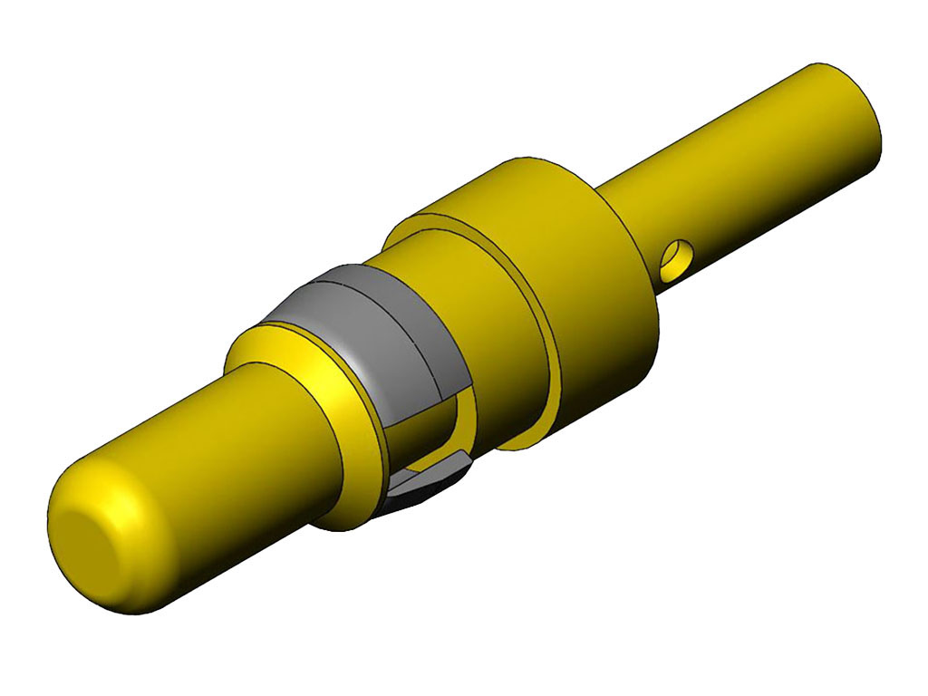 FCT from Molex, 173112 Series, size 16 → 20AWG Male Crimp D-Sub Connector Power Contact, Gold Power, 16 →