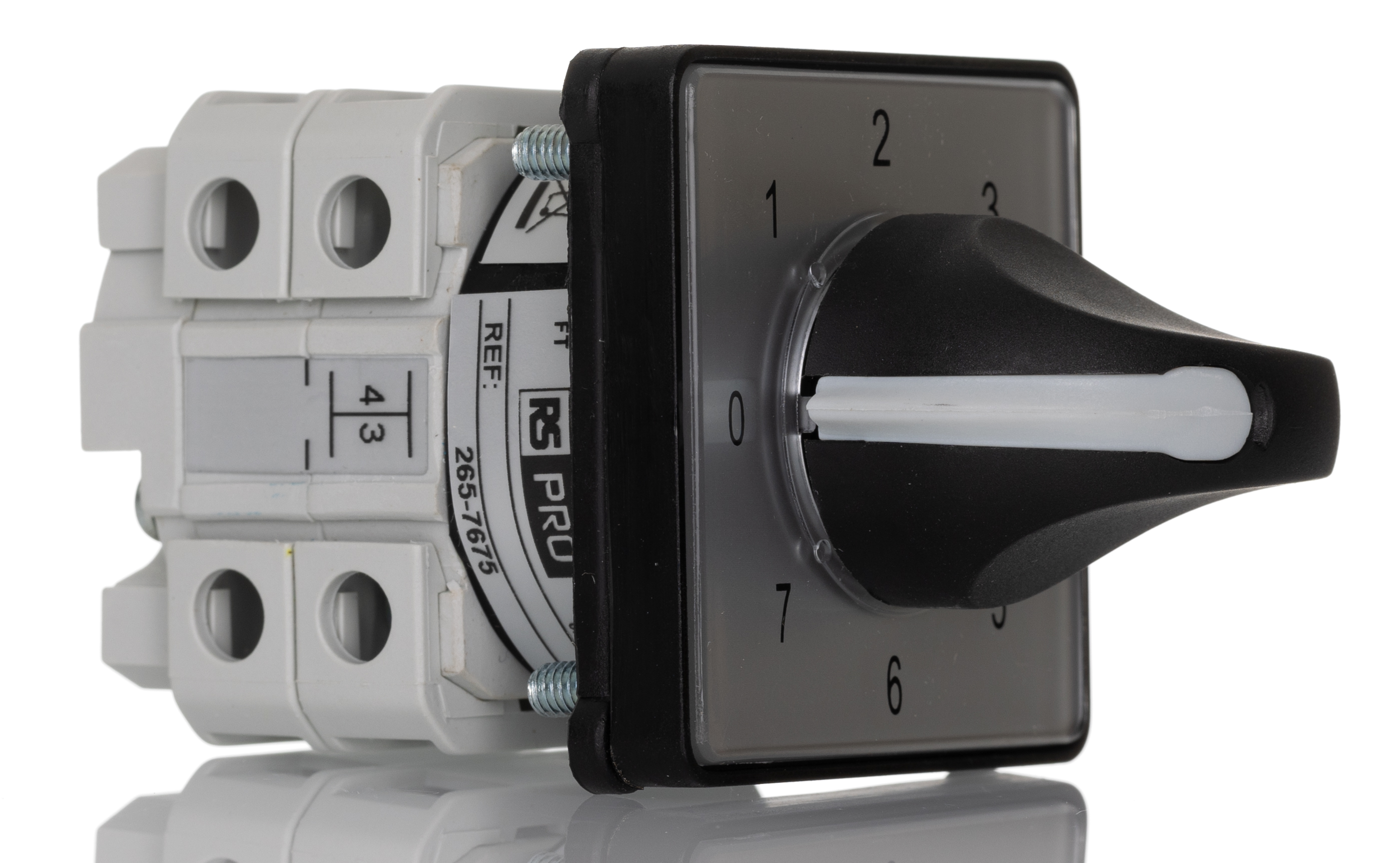 RS PRO, SP 8 Position 30° Multi Step Cam Switch, 500V ac, 16A, Knob Actuator