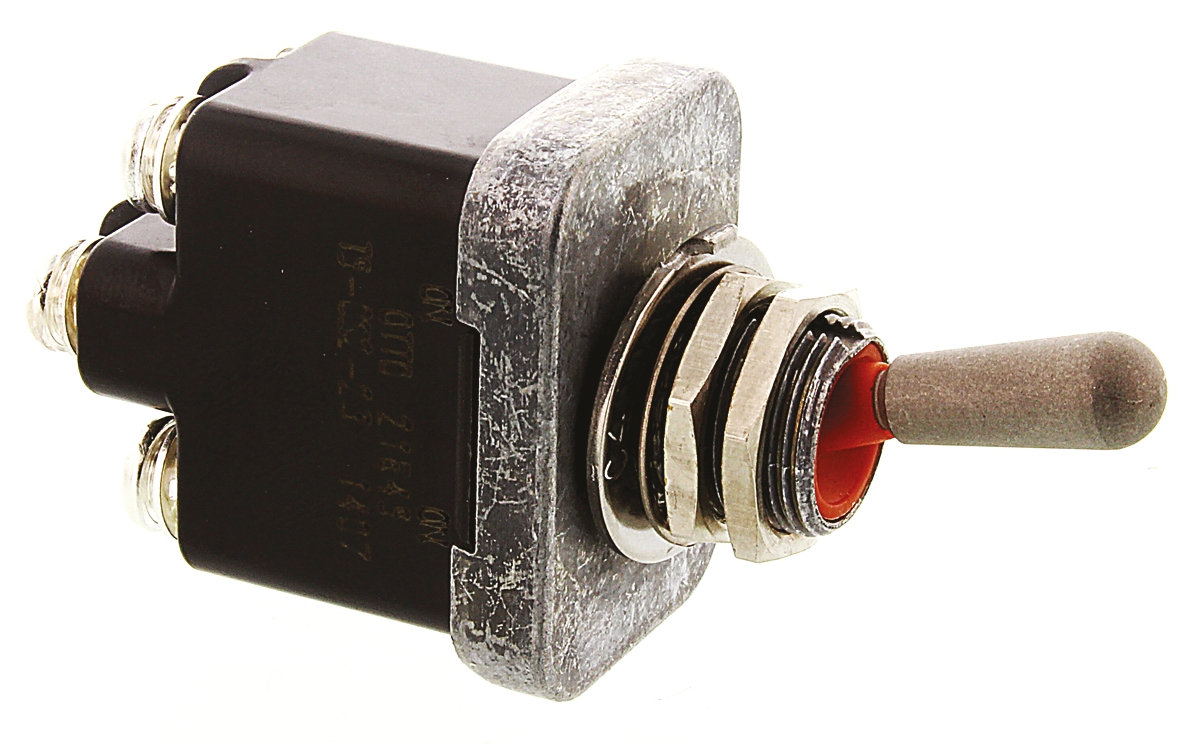 Otto Toggle Switch, Panel Mount, On-On, DPDT, Screw Terminal