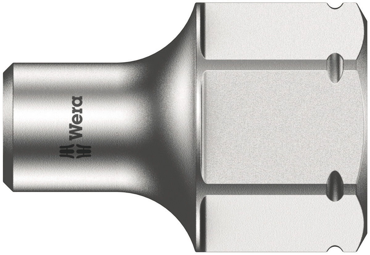 Wera 1/4 in Drive 4mm Standard Socket, 6 point, 18 mm Overall Length