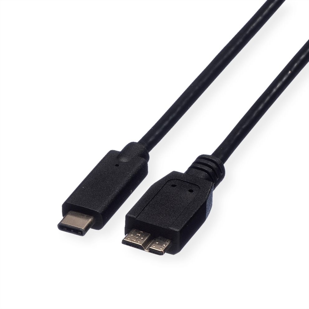 Roline USB 2.0, Male Micro USB B to Male USB C, 500mm