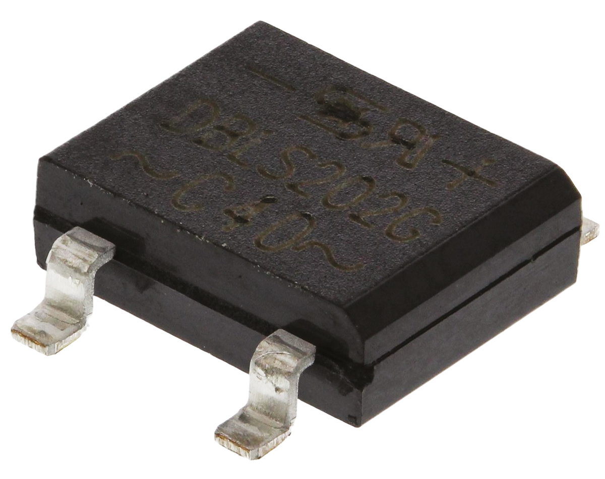 Taiwan Semiconductor Bridge Rectifier, 2A, 100V, 4-Pin