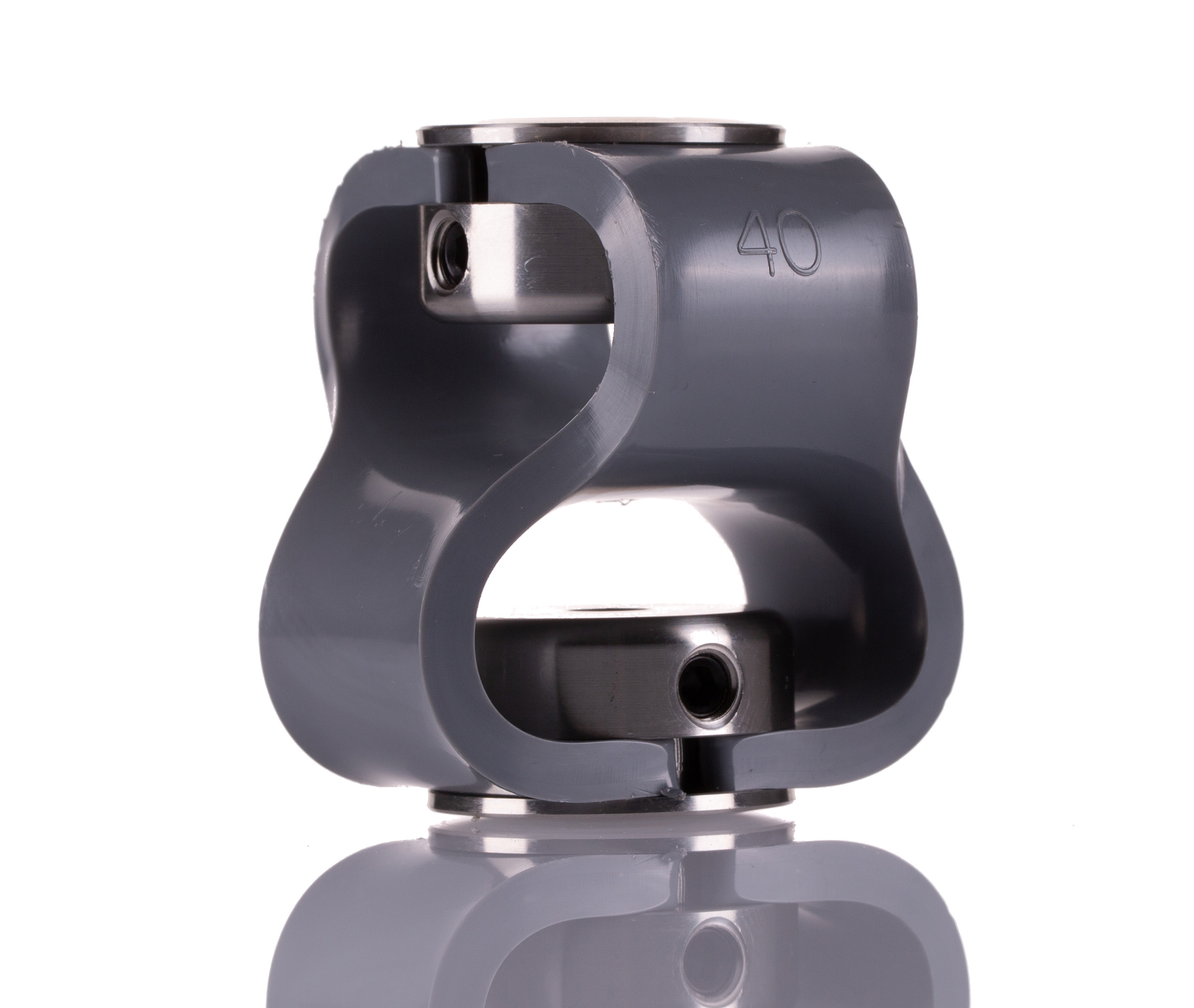 Huco Double Loop Elastomer, 6mm Bore, 56mm Length Coupler