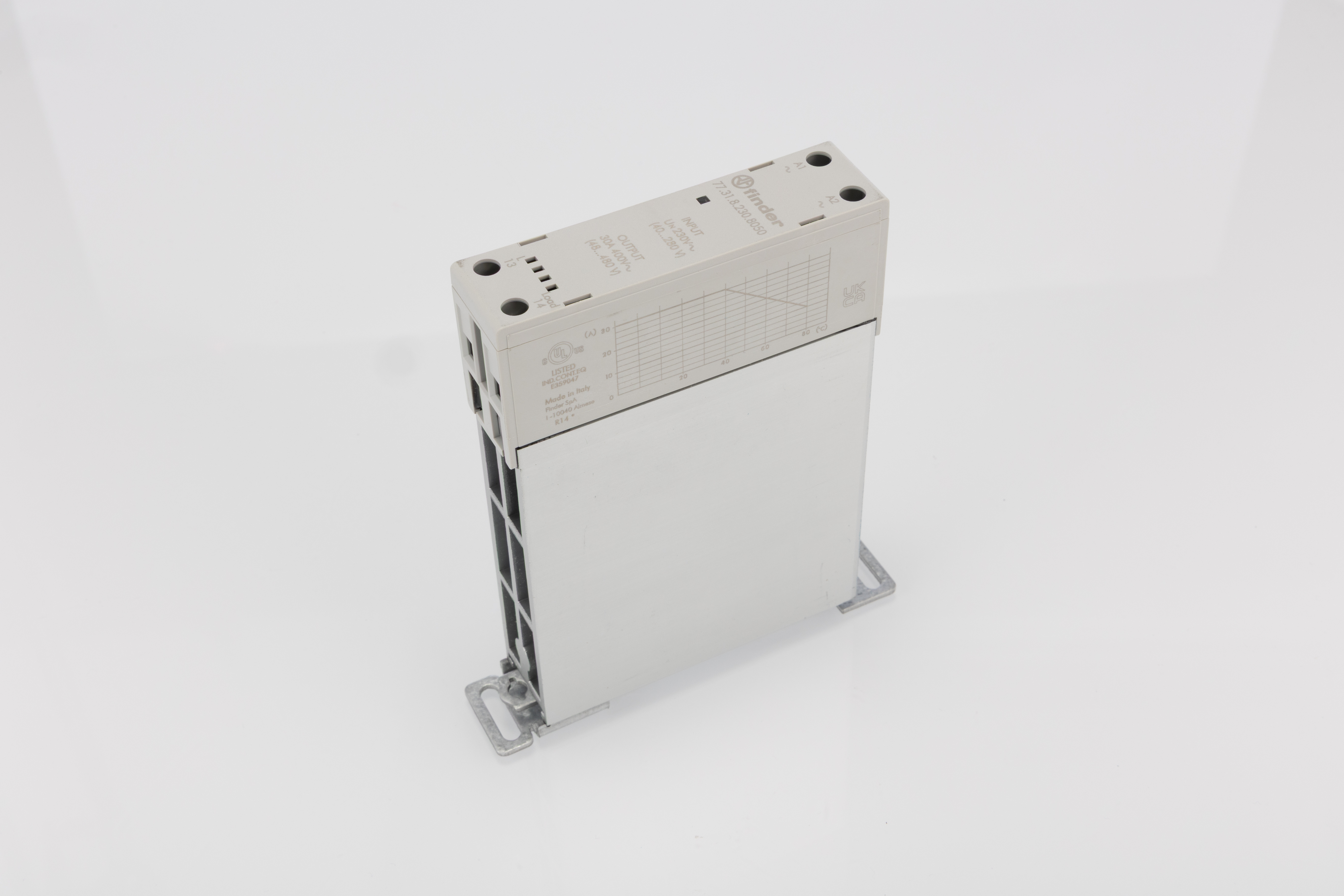 Finder 77 Series Solid State Relay, 30 A Load, DIN Rail Mount, 480 V ac Load, 230 V ac Control