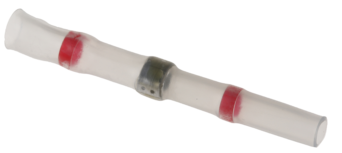 TE Connectivity Red Polyolefin Solder Sleeve 42mm Length Maximum of 2.7mm Cable Diameter