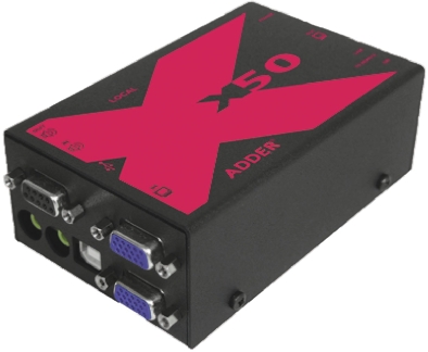 Adder VGA over CATx Extender Pair 50m, 1920 x 1200 Maximum Resolution