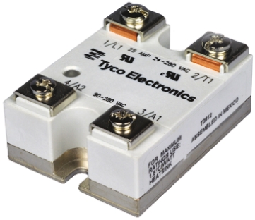 TE Connectivity Solid State Relay, 25 A Load, Panel Mount, 280 V rms Load, 32 V dc Control