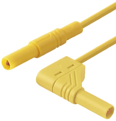 Hirschmann Test & Measurement, 32A, 1000V ac/dc, Yellow, 1m Lead Length