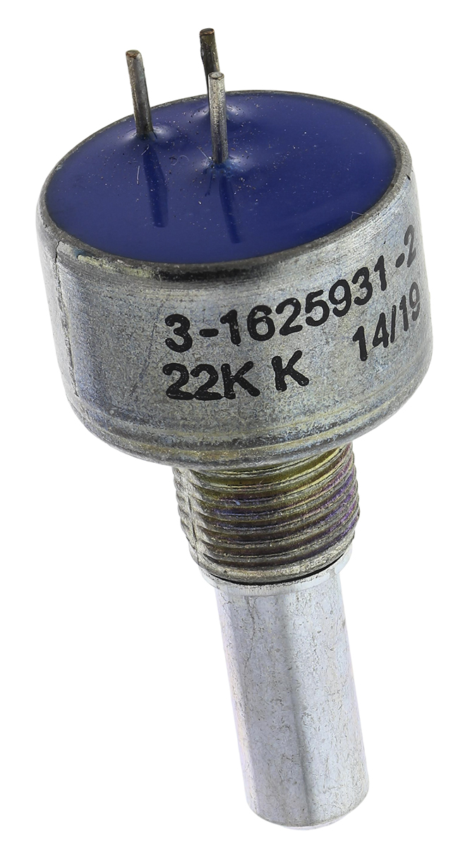 TE Connectivity M 22kΩ Rotary Potentiometer 1-Gang Panel Mount, 404802692039
