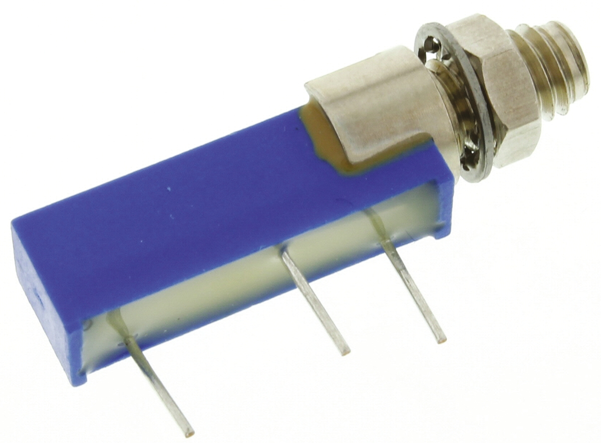 10kΩ, Panel Mount, Through Hole Trimmer Potentiometer 0.5W Side Adjust Vishay, 43P