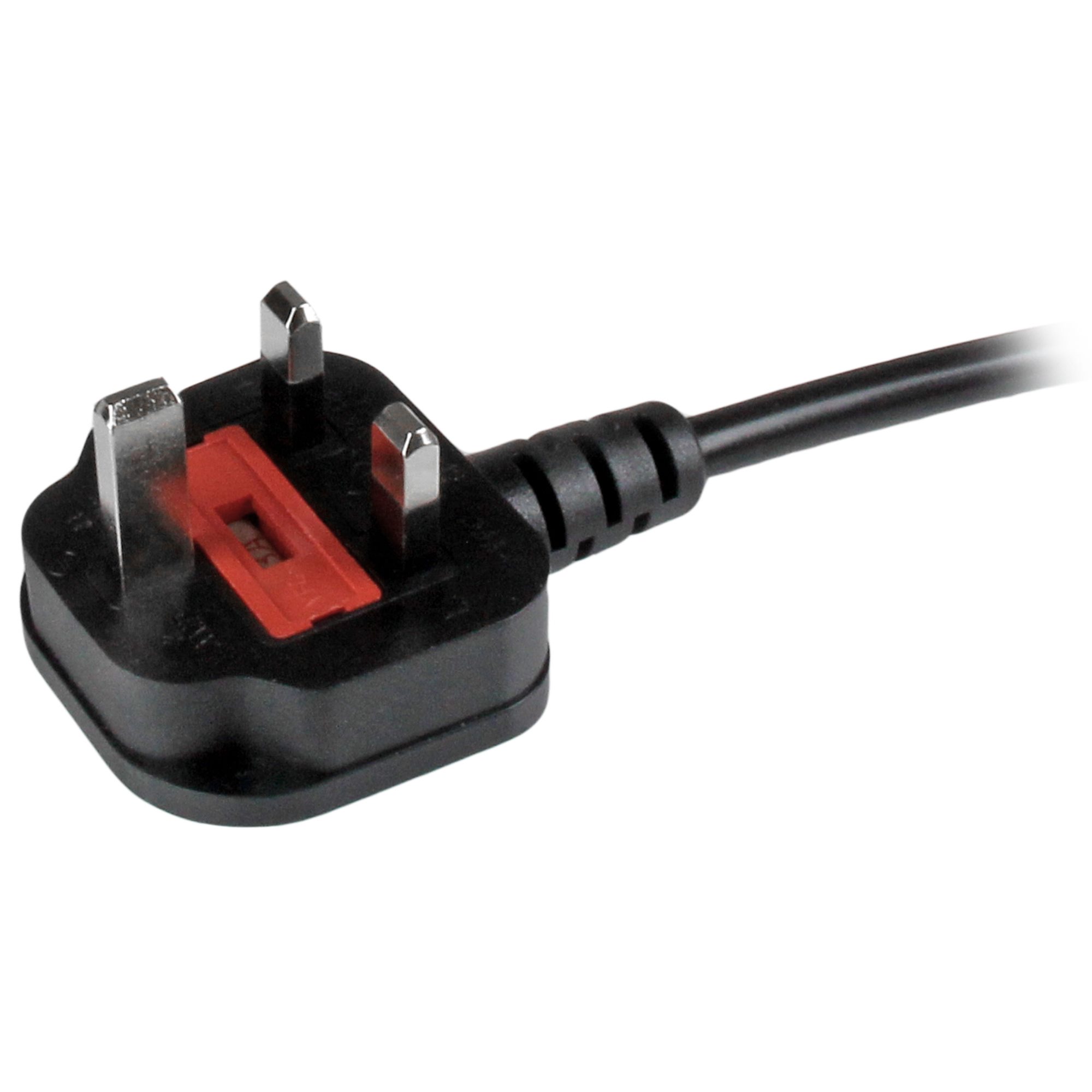 StarTech.com BS 1363 Power (UK) Plug to IEC 60320 C13 Power Socket Power Cable, 1.8m