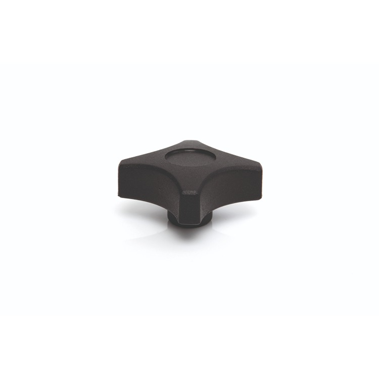 RS PRO Black Thermoplastic Clamping Knob, M8, Threaded Mount