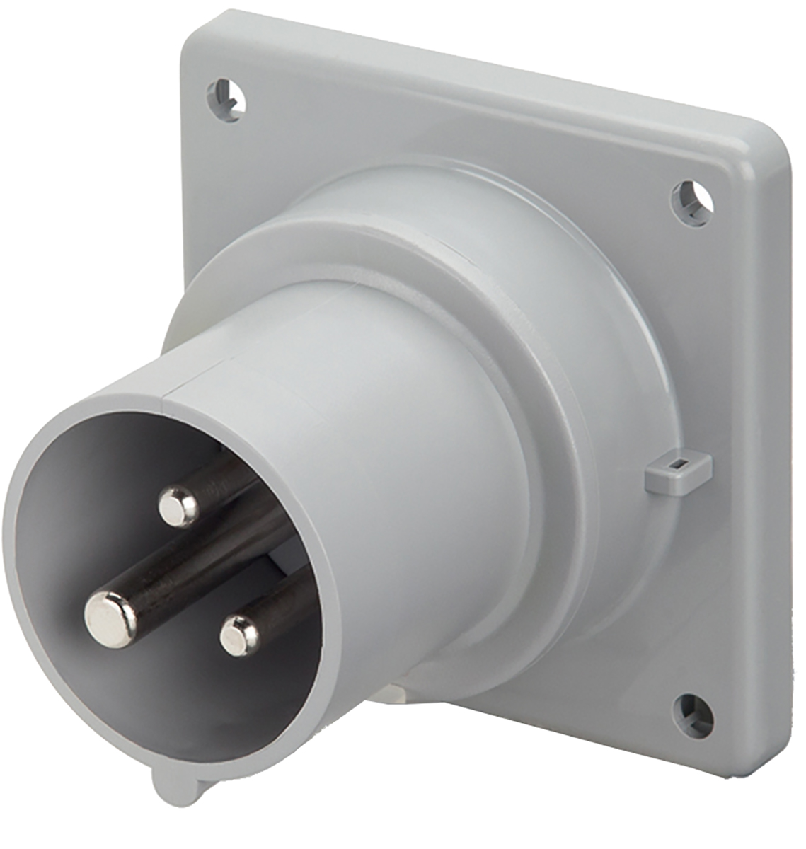 Scame IP44 Yellow Panel Mount 2P + E Industrial Power Plug, Rated At 16A, 110 V