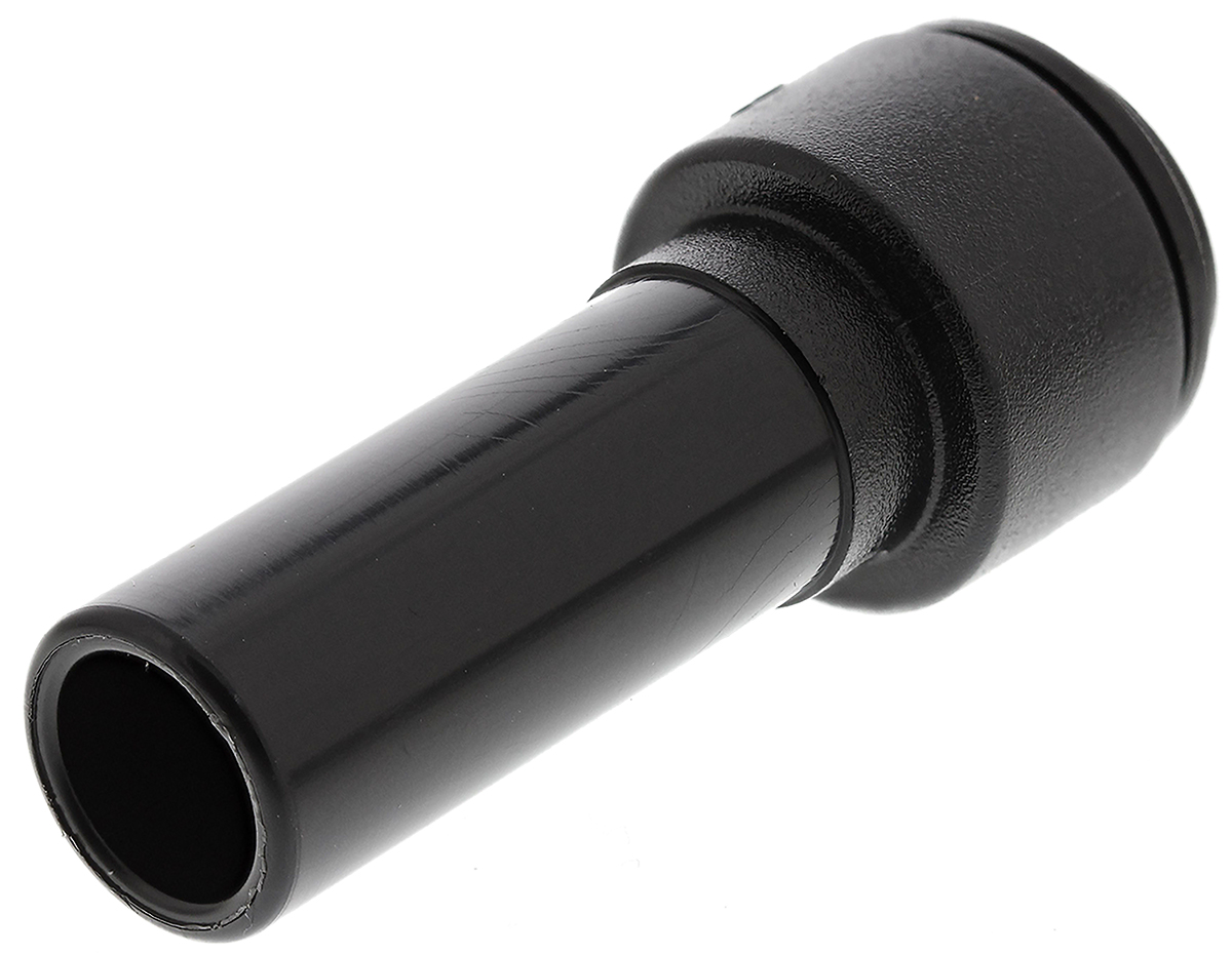 John Guest PM Series Reducer Nipple, Push In 12 mm to Push In 8 mm, Tube-to-Tube Connection Style