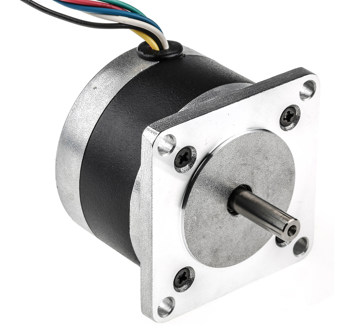 RS PRO Hybrid Stepper Motor, 12 V, 1.8°, 56.4 x 56.4mm Frame, 6.35mm Shaft