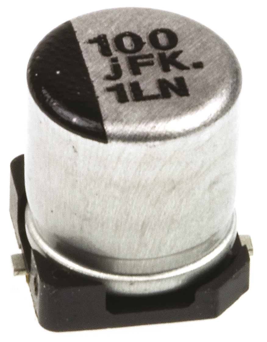 Panasonic 100μF Aluminium Electrolytic Capacitor 6.3V dc, Surface Mount - EEEFKJ101UAR