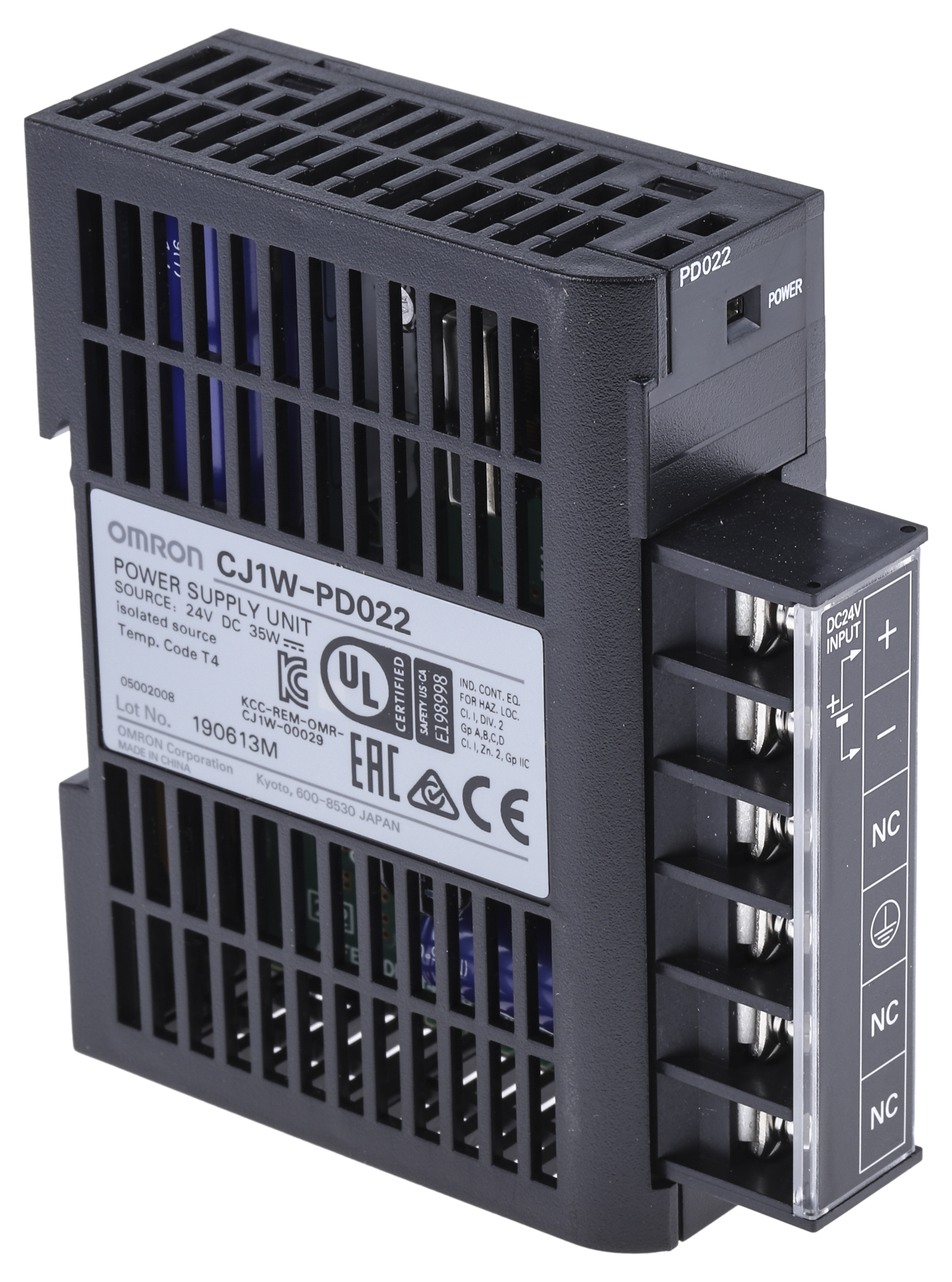 Omron CJ1W Series PLC Power Supply for Use with CJ1M Series
