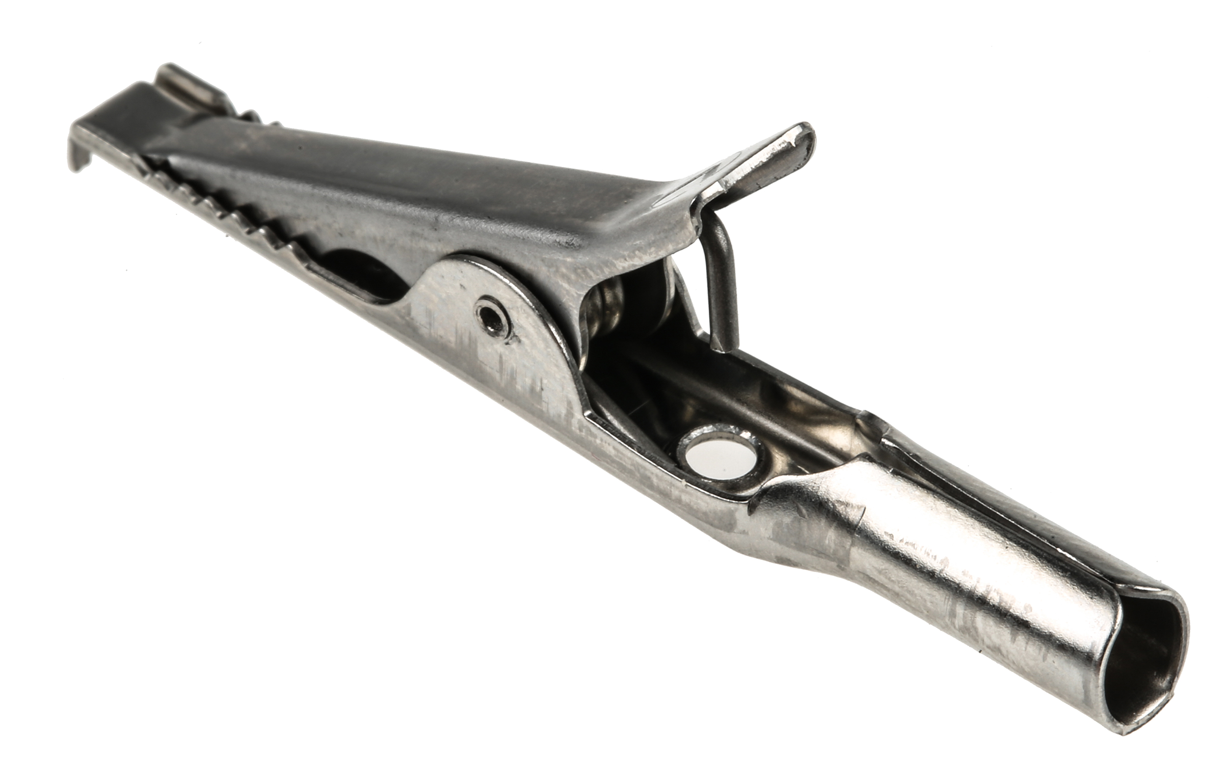Hirschmann Test & Measurement Crocodile Clip 4 mm Connection, Stainless Steel Contact, 4A