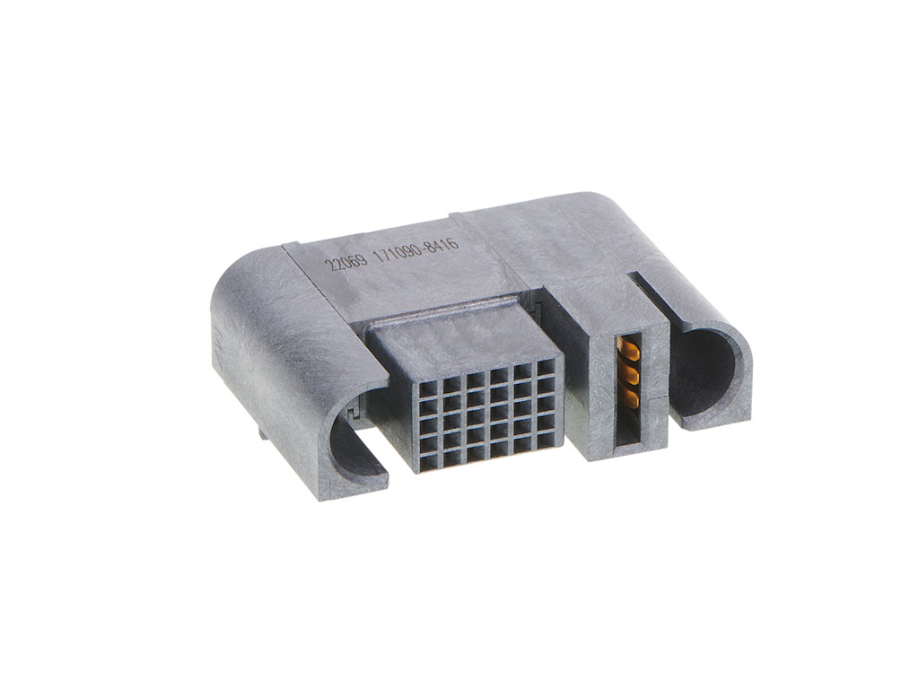 Molex EXTreme Series Right Angle Through Hole Mount PCB Socket, 31-Contact, 5-Row, 8mm Pitch, Through Hole Termination
