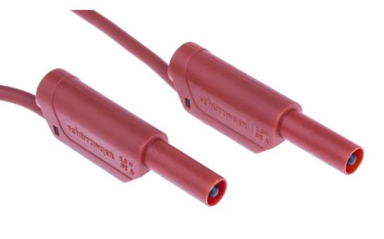Schutzinger Test lead, 32A, 1kV, Red, 500mm Lead Length