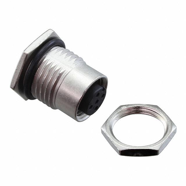 Amphenol Industrial Circular Connector, 5 Contacts, Panel, M12 Connector, Socket, Female, IP68, IP69K, M Series