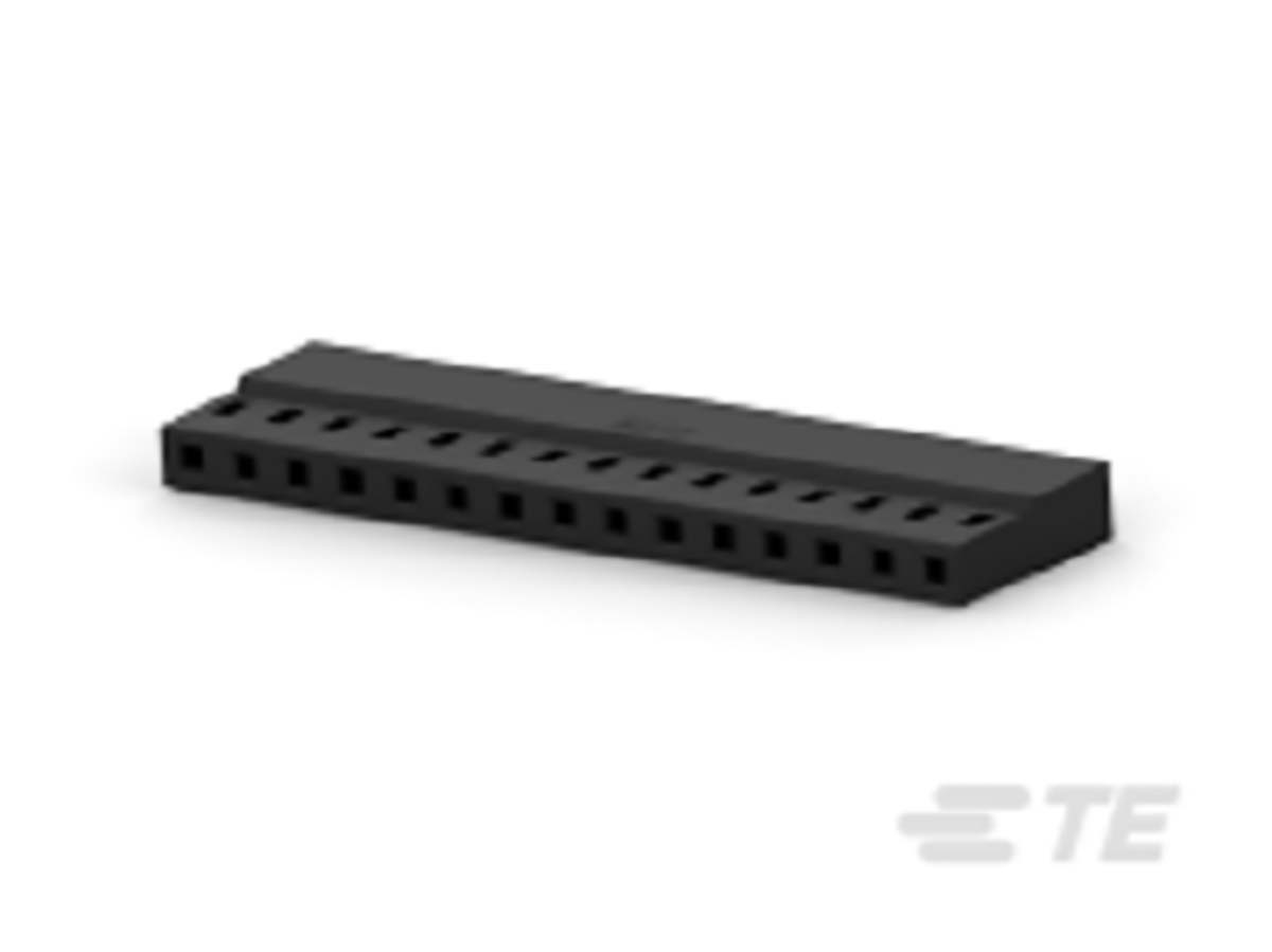 TE Connectivity, AMPMODU Female PCB Connector Housing, 2mm Pitch, 15 Way, 1 Row