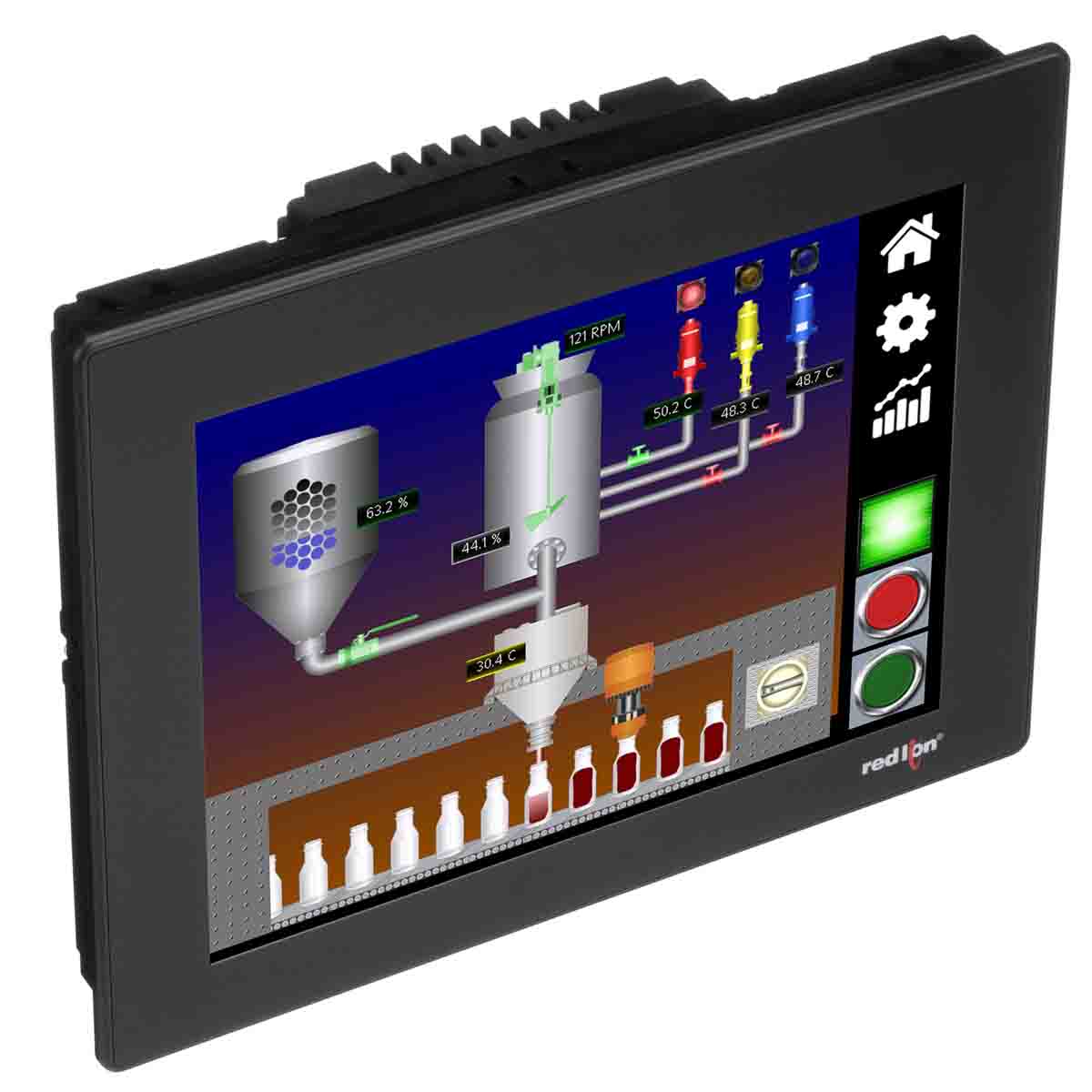 Red Lion CR1000 Series HMI Touch Screen HMI - 10 in, Colour Display, 800 x 600pixels