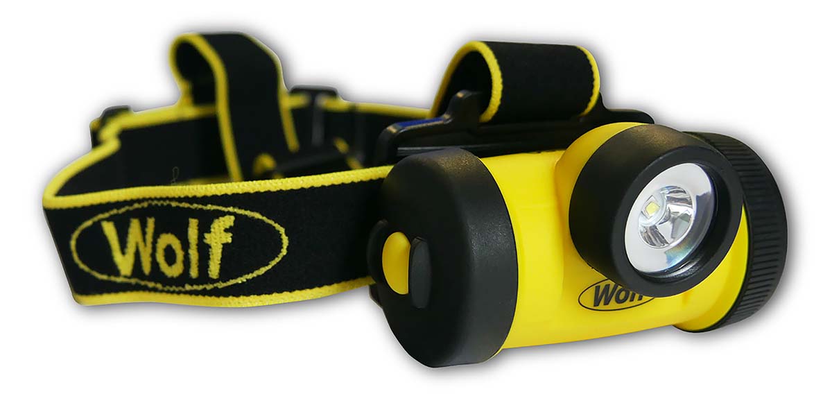Wolf Safety LED HT-650 Head Torch 130 lm, 2.5 m Range