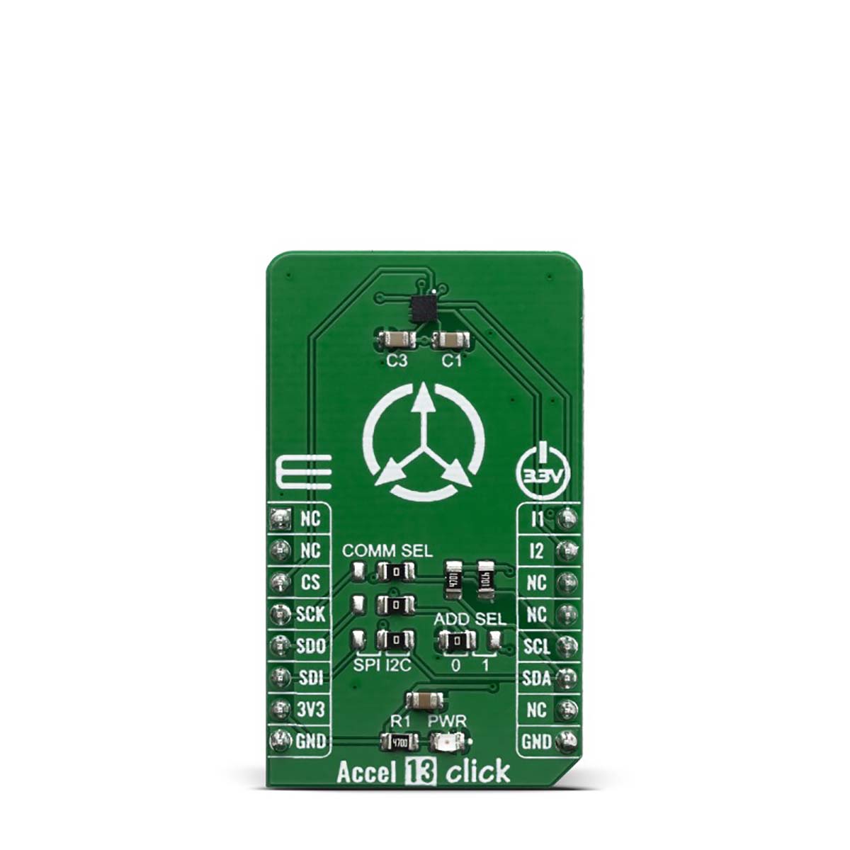 MikroElektronika Accel 13 Click Development Kit for IIS2DLPC MIKROSDK