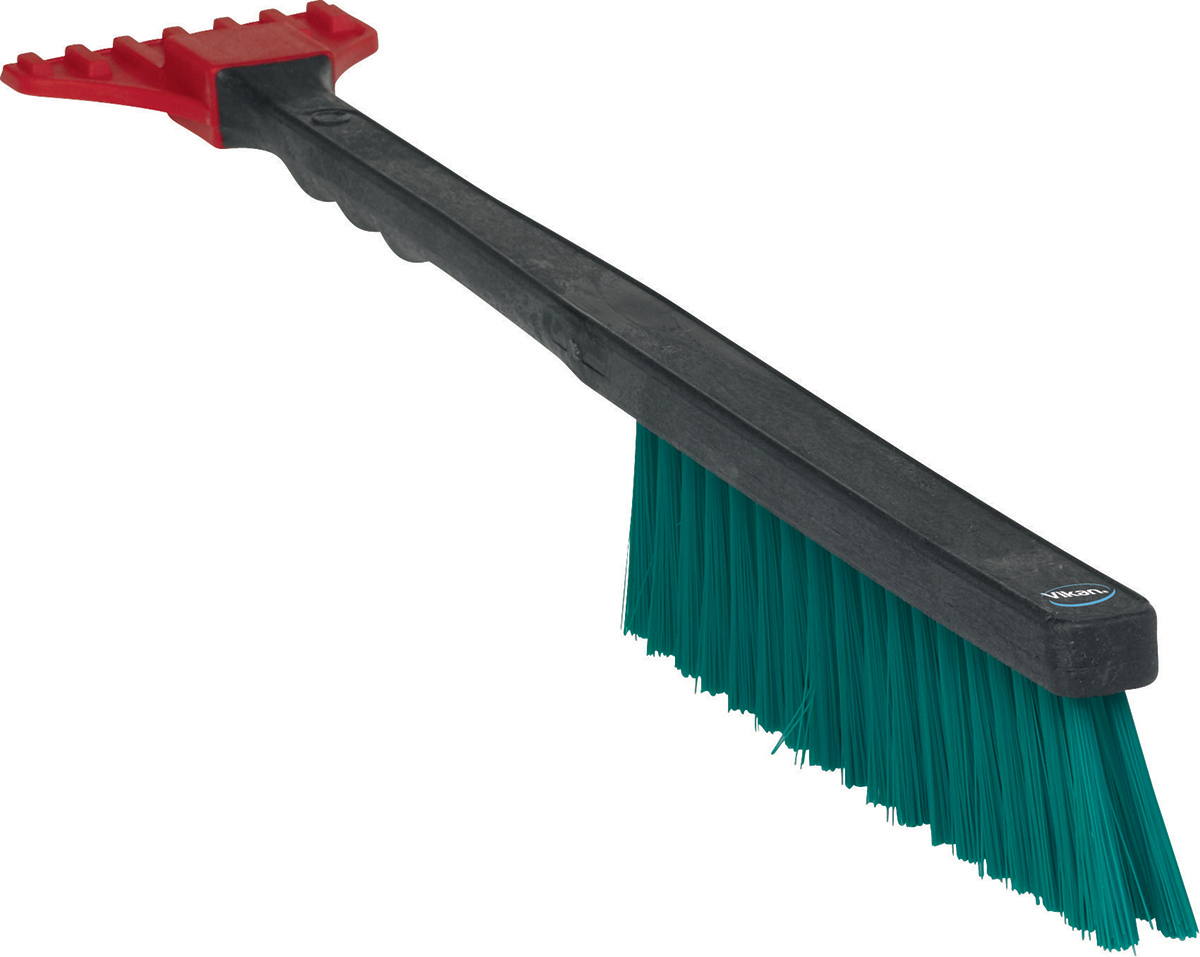 Vikan Hard Bristle Black Scrubbing Brush, 45mm bristle length, PVC bristle material
