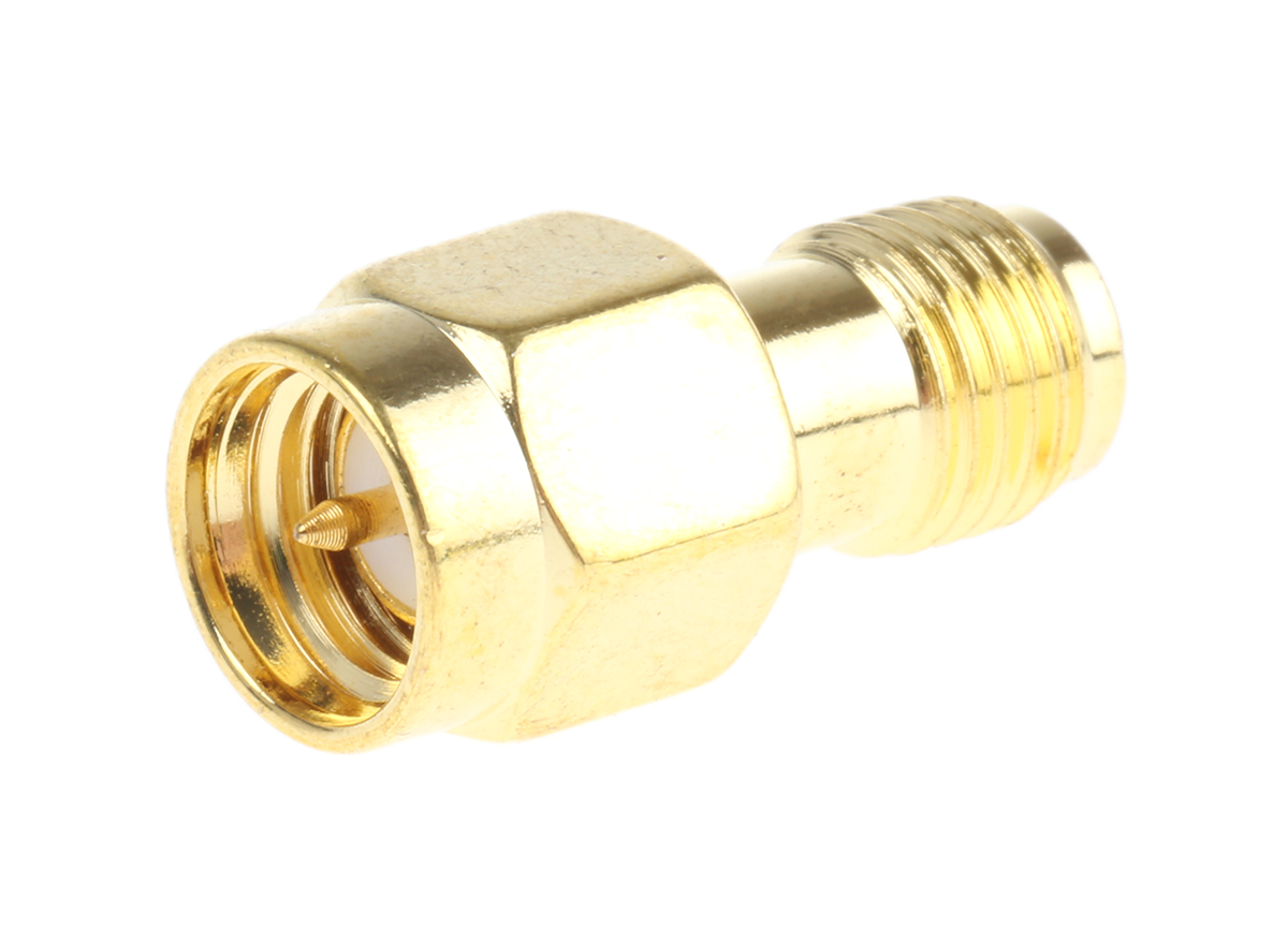 RF Solutions Straight 50Ω RF Adapter SMA Plug to SMA Socket 3GHz