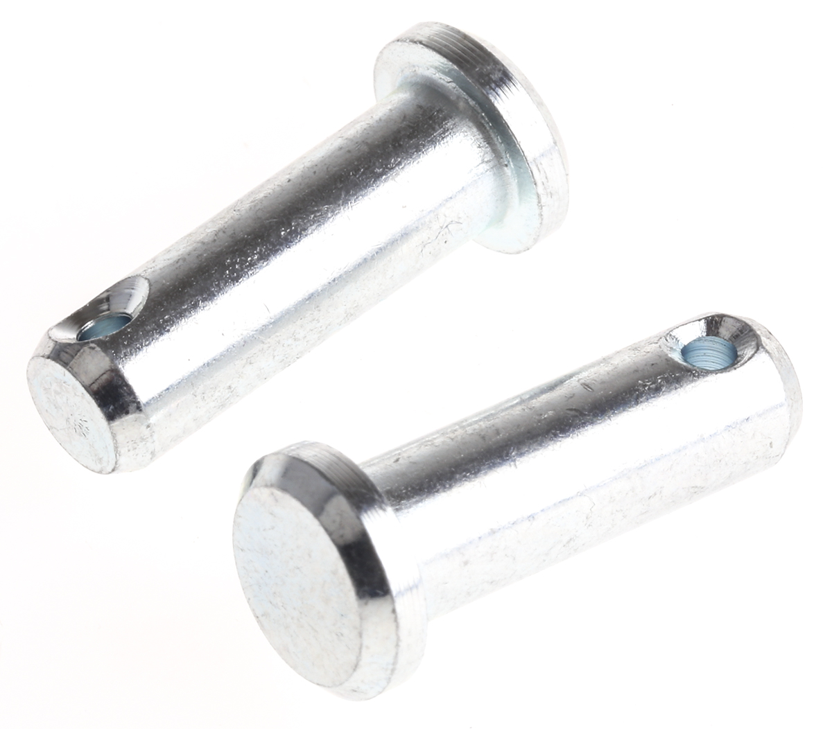 RS PRO 19.05mm Bright Zinc Plated Steel Clevis Pin, 6.35mm Diameter