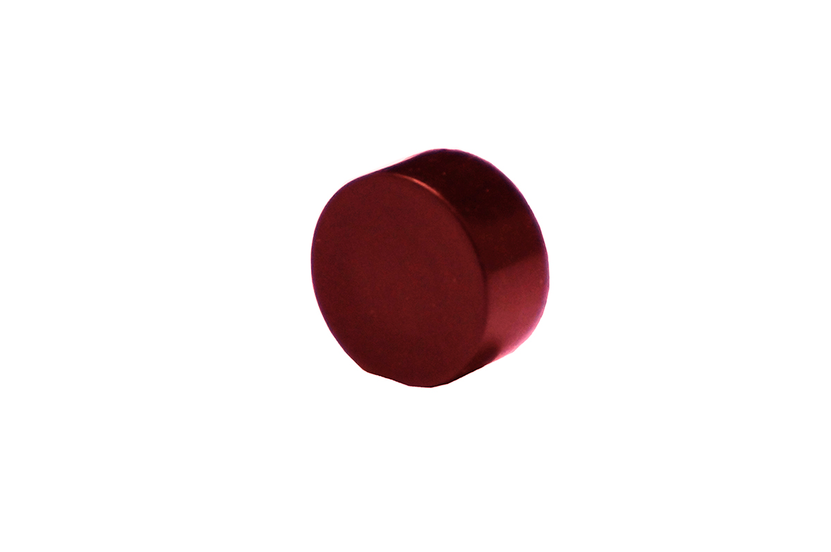 EOZ Red Push Button Cap for Use with 10 mm Push Button, 9 (Dia.) x 5mm