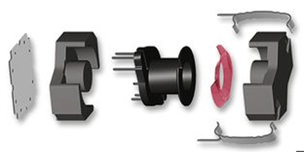 EPCOS N97 RM 8 Transformer Ferrite Core, 3300nH, For Use With Power Transformers