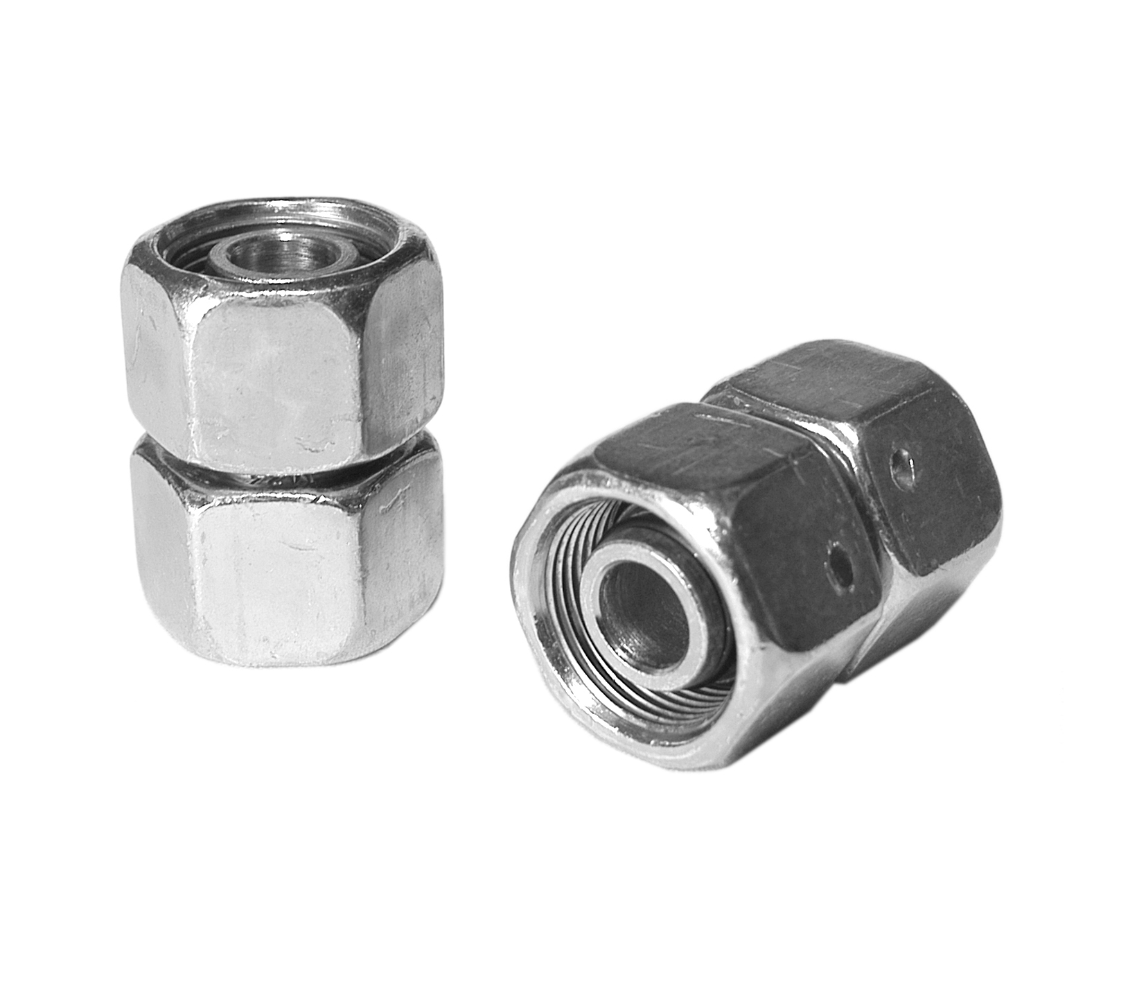 Parker Straight Swivel to Swivel Male 24° DIN Cone to Male 24° DIN Cone, GZ08SCF