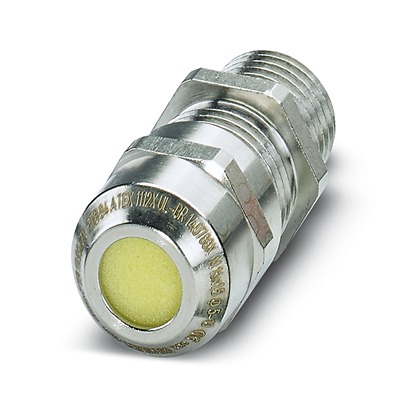 Phoenix Contact G-ESIS Series Silver Nickel Plated Brass Cable Gland, M16 Thread, 5mm min., 10mm max., IP66, IP68