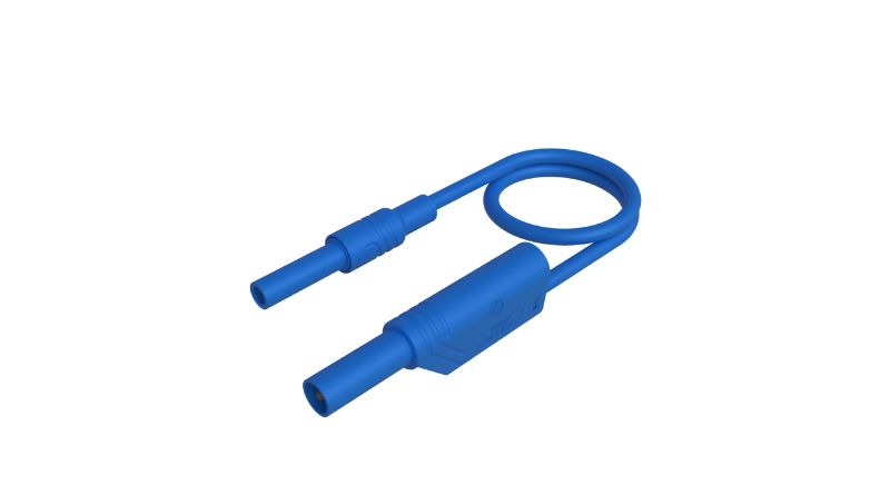 Hirschmann Test & Measurement Test lead, 32A, Blue, 1m Lead Length