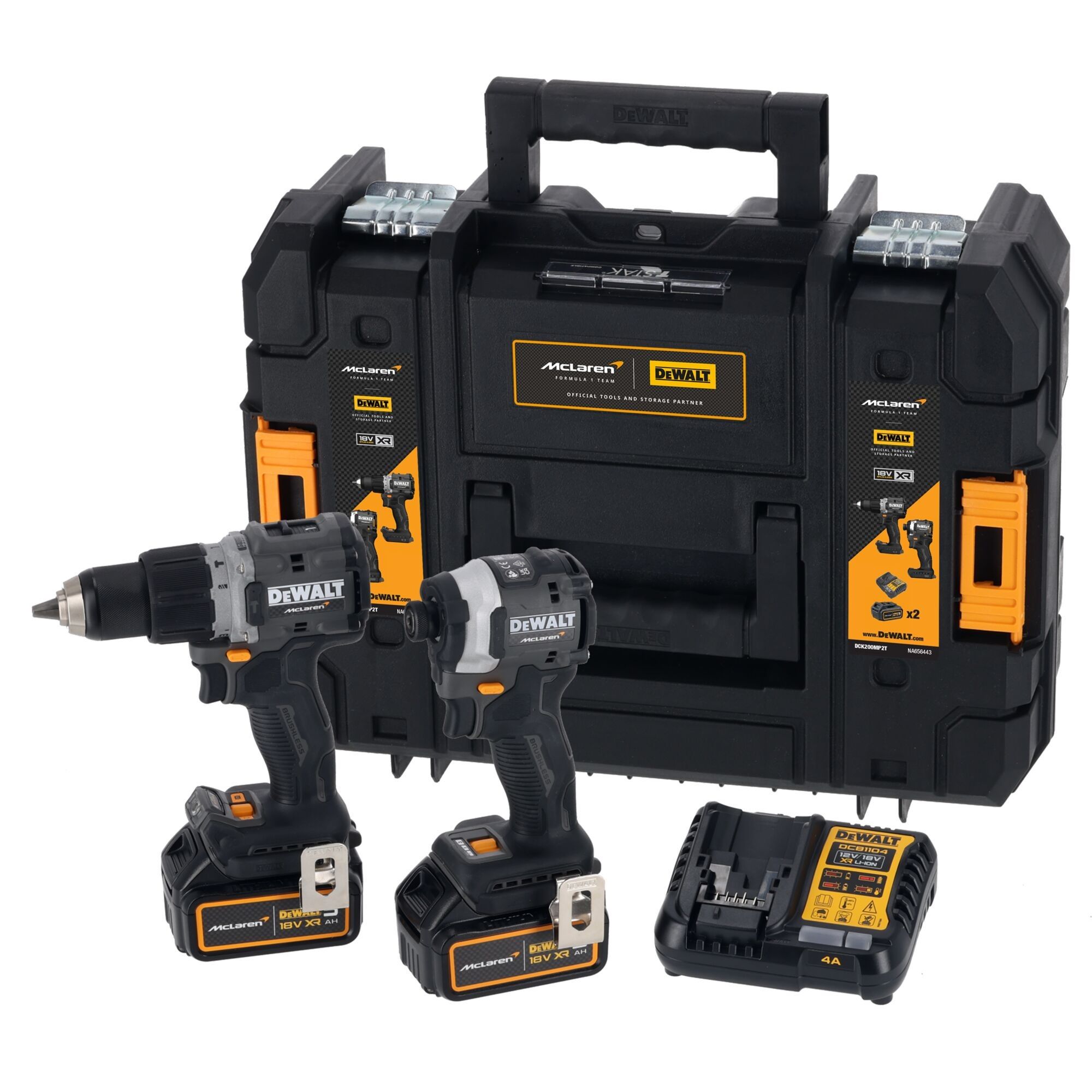 DeWALT DCK200MP2T-QW, 18V Cordless Power Tool Kit - Cordless Twin Kit, Type C - Euro Plug